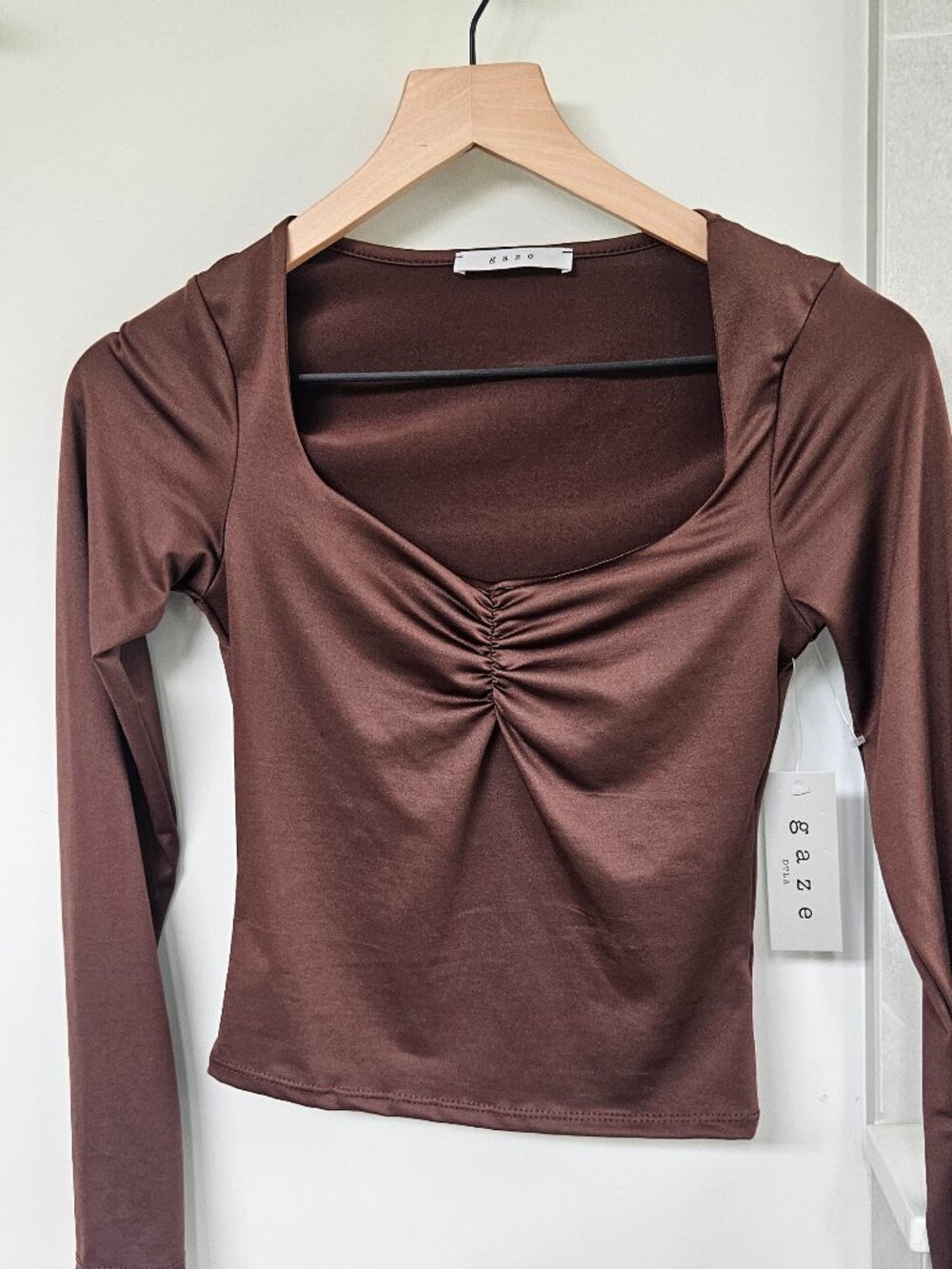 GAZE Brown Top